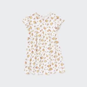 Baby Uniqlo Airism Cotton Dress White | AIZF-73428