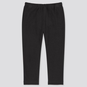 Baby Uniqlo Cotton (2021 Season) Leggings Black | NZIO-01827