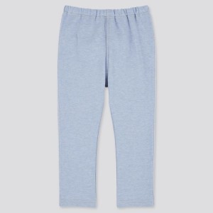 Baby Uniqlo Cotton (2021 Season) Leggings Blue | QJCU-73940