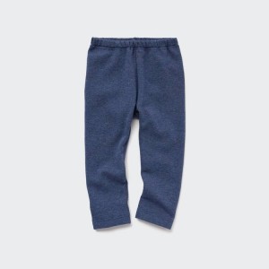 Baby Uniqlo Fleece Leggings Blue | GMWR-39840