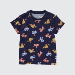 Baby Uniqlo Paw Patrol Ut Graphic T Shirts Blue | ATSO-74321