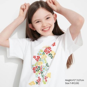 Kids' Uniqlo Mfa Utgp2023 Graphic T Shirts White | HVGU-04867