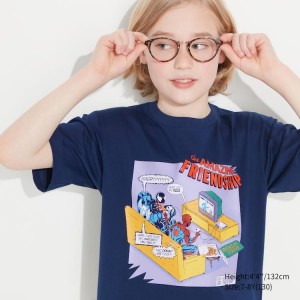 Kids' Uniqlo Mfa Utgp2023 Graphic T Shirts Navy | WHBF-36749