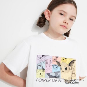 Kids' Uniqlo Pokemon Ut Graphic T Shirts White | BQNO-72490