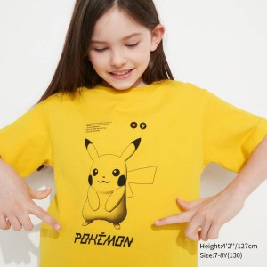 Kids' Uniqlo Pokemon Ut Graphic T Shirts Yellow | EXNW-48136