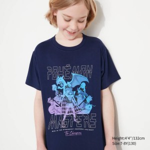 Kids' Uniqlo Pokemon Ut Graphic T Shirts Navy | CJXG-91576