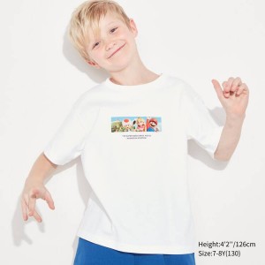 Kids' Uniqlo The Super Mario Bros Movie Ut Graphic T Shirts White | DNUE-60359