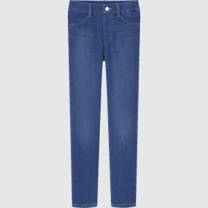 Kids' Uniqlo Ultra Stretch Denim (2021 Season) Trousers Blue | EOTC-85691