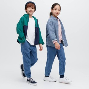 Kids' Uniqlo Ultra Stretch Denim Jeans Blue | MPFR-14803