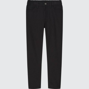 Kids' Uniqlo Ultra Stretch Slim Fit Zip Fly (2021 Season) Trousers Black | OWCJ-14903