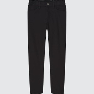 Kids' Uniqlo Ultra Stretch Slim Fit Zip Fly Trousers Black | LIKY-23079