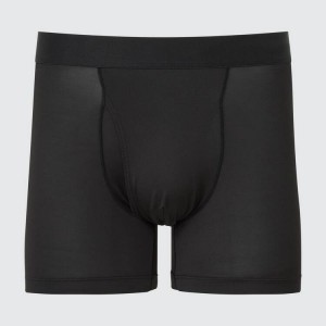 Men's Uniqlo Airism Boxers Underwear Black | GLXN-37864