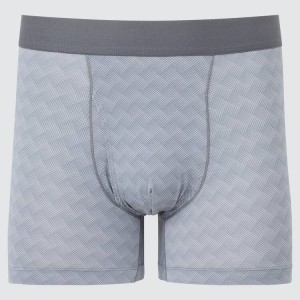 Men's Uniqlo Airism Gradation Boxers Underwear Grey | XJIV-69310