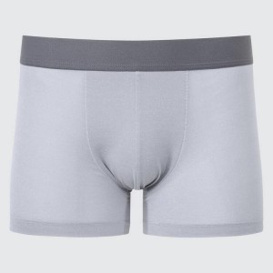 Men's Uniqlo Airism Heather Low Rise Boxers Underwear Light Grey | DFWR-86321