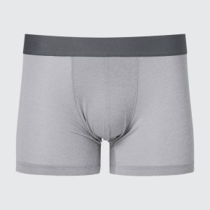 Men's Uniqlo Airism Heather Low Rise Boxers Underwear Light Grey | JPQT-40529