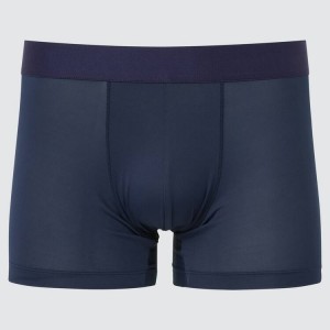 Men's Uniqlo Airism Low Rise Boxers Underwear Navy | NXLJ-62804