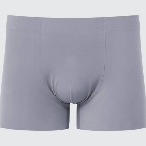 Men's Uniqlo Airism Ultra Seamless Boxer Underwear Grey | YOXA-63582