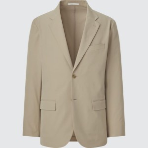 Men's Uniqlo Airsense Ultra Light Jackets Beige | MAZF-17938