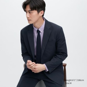 Men's Uniqlo Airsense Ultra Light Jackets Navy | NEXM-71650