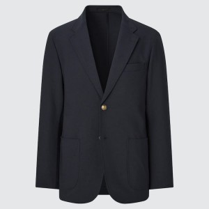 Men's Uniqlo Airsense Ultra Light Jackets Navy | WNCF-29153