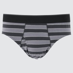 Men's Uniqlo Briefs Underwear Dark Grey | KVTS-47018