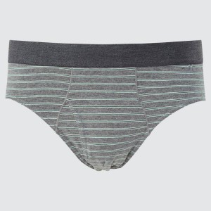 Men's Uniqlo Briefs Underwear Grey | HZEI-45673