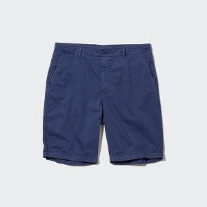 Men's Uniqlo Chino Shorts Blue | UHTJ-74893