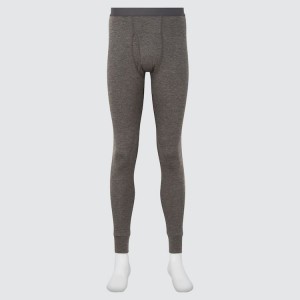 Men's Uniqlo Heattech Thermal Tights (2021 Season) Underwear Dark Grey | KGMW-41769