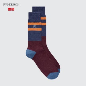 Men's Uniqlo Jw Anderson Socks Blue | OUKD-41092