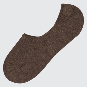 Men's Uniqlo Low Cut Socks Brown | XYWU-80736