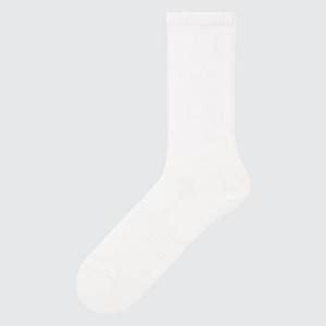 Men's Uniqlo Pile Socks White | JNIT-06794