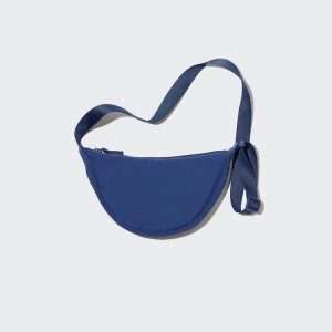 Men's Uniqlo Round Mini Shoulder Bags Blue | BAEL-53149