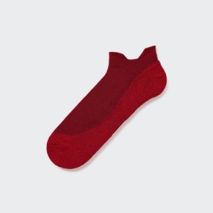 Men's Uniqlo Sports Short Socks Red | ZUEV-08943