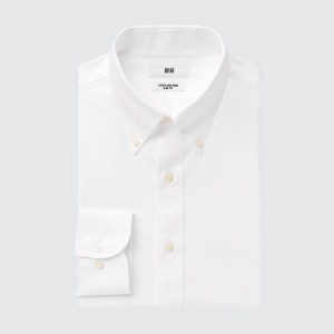 Men's Uniqlo Super Non-iron Slim Fit Shirts White | WCDF-75931