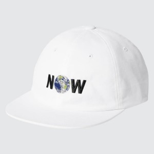 Men's Uniqlo The Message Ut (Cali Dewitt) Caps White | BXTV-04876