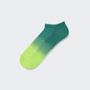 Men's Uniqlo Tie-dye Short Socks Green | VQXR-40597