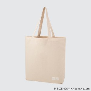 Men's Uniqlo Tote Bags White | XVSD-96170