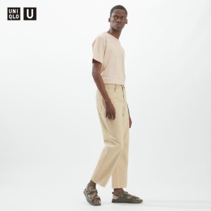 Men's Uniqlo U Regular Fit Jeans Beige | KNJX-39582