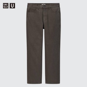 Men's Uniqlo U Regular Fit Jeans Grey | WFRX-84679