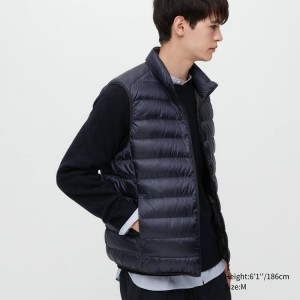 Men's Uniqlo Ultra Light Down Jackets Navy | NJAW-19586