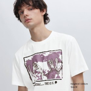 Men's Uniqlo Ut Archive Naruto Graphic T Shirts White | RYSH-65981