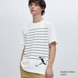 Men's Uniqlo Ut Archive One Piece Graphic T Shirts White | EPGM-78269