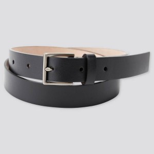 Women's Uniqlo (2021 Season) Belts Black | RSFM-70136