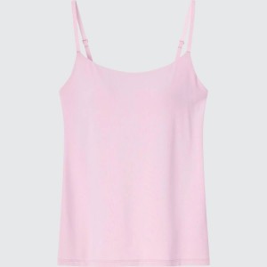 Women's Uniqlo Airism Camisole Tops Pink | QFSA-65429