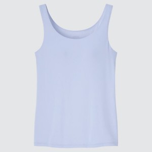 Women's Uniqlo Airism Sleeveless Tops Blue | YHCQ-34097