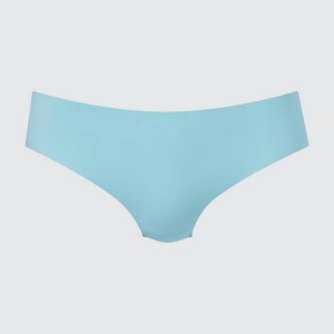 Women's Uniqlo Airism Ultra Seamless Mid Rise Underwear Blue | NRFM-04153