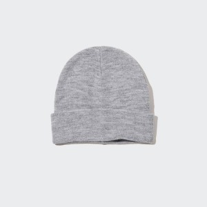 Women's Uniqlo Heattech Caps Grey | YZCU-42803