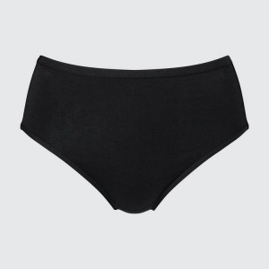 Women's Uniqlo High Rise Underwear Black | DLMZ-75423