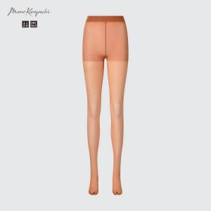 Women's Uniqlo Mame Kurogouchi Sheer Tabi Stockings Leggings Brown | QWKG-75069