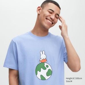 Women's Uniqlo Peace For All Ut Graphic (Dick Bruna) T Shirts Blue | TKZH-50267